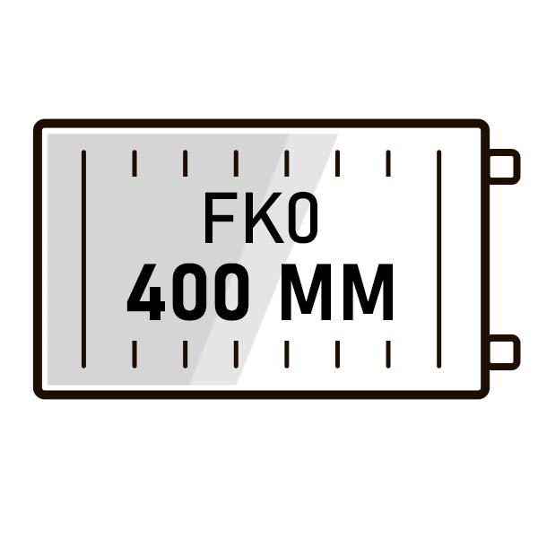 Радиаторы Kermi FKO высота 400 с боковым подключением фото