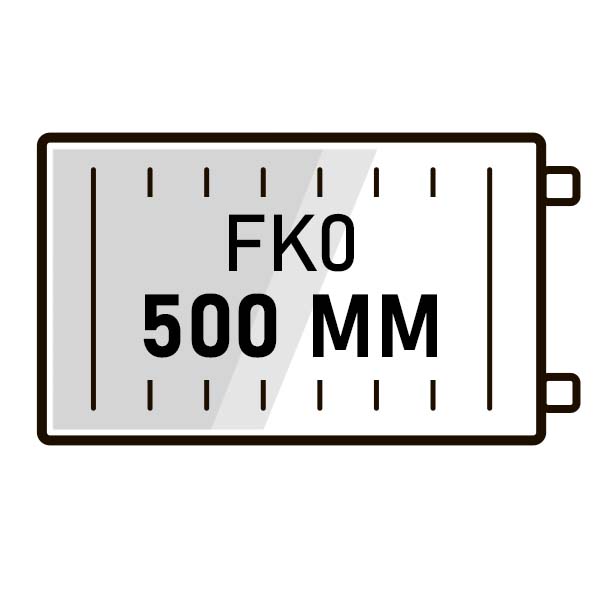 Радиаторы Kermi FKO высота 500 с боковым подключением фото