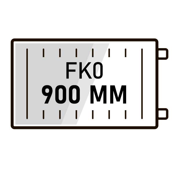 Радиаторы Kermi FKO высота 900 с боковым подключением фото
