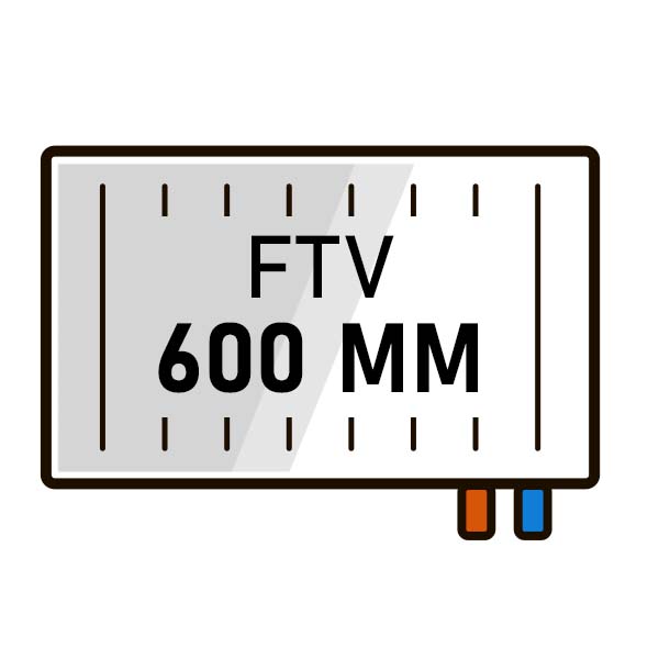 Радиаторы Kermi FTV высота 600 с нижним правым подключением фото