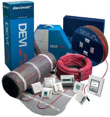 Электрический теплый пол DEVI, электрические теплые полы, термостаты, кабели, маты для электрического теплого пола Деви