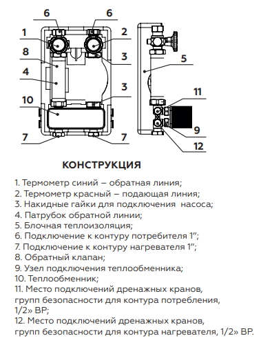 Насосная группа Elsen SMARTBOX 3.5 с теплообменником