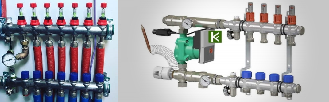 Коллекторы с расходомерами Elsen