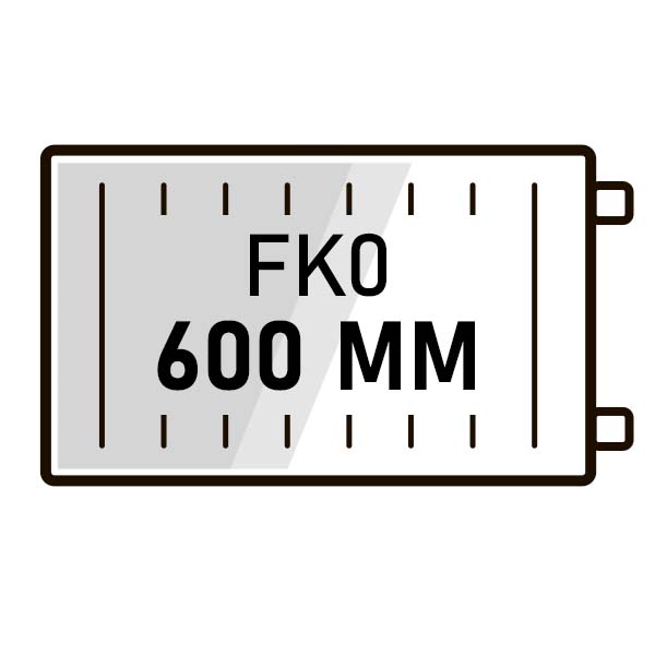 Радиаторы Kermi FKO высота 600 с боковым подключением фото