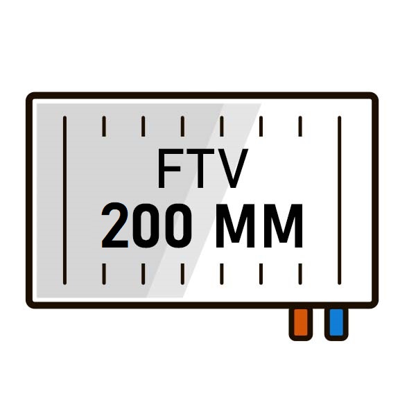 Радиаторы Kermi FTV высота 200 с нижним правым подключением фото