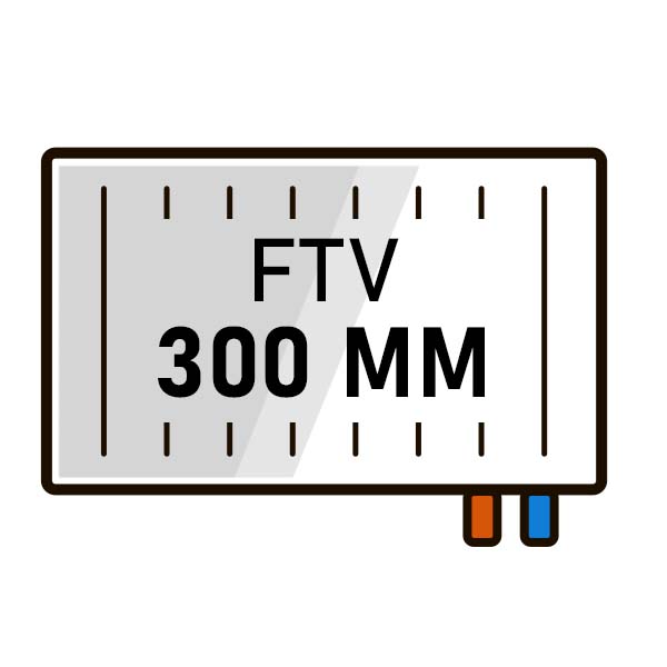 Радиаторы Kermi FTV высота 300 с нижним правым подключением фото