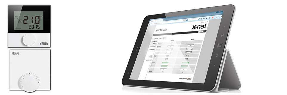радиаторы Kermi - Автоматика водяного теплого пола - Батареи отопления Керми, проводное беспроводное управление, термостат