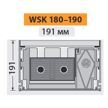 Внутрипольный конвектор Mohlenhoff WSK 180-190
