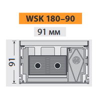 Внутрипольный конвектор Mohlenhoff WSK 180-90