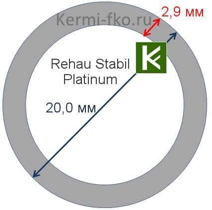 рехау раутитан стабил платинум труба rehau rautitan stabil platinum 20x2.9, 11234061100, 123406-100, купить, оригинал, цена, официальный сайт, сертификат, каталог, описание