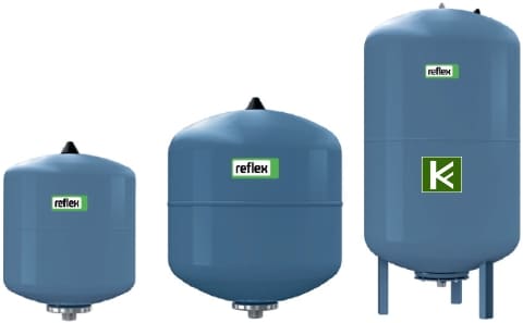 Бак гидроаккумулятор Reflex Refix DE для водоснабжения, мембранные баки для воды Рефлекс