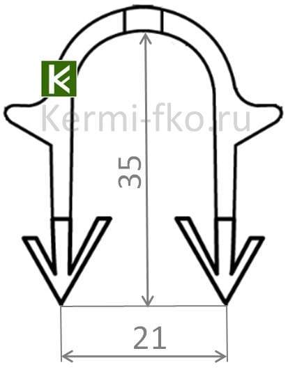 купить гарпунные скобы Рехау для крепления труб гарпун-скобы Rehau 14 - 17 мм цены в москве