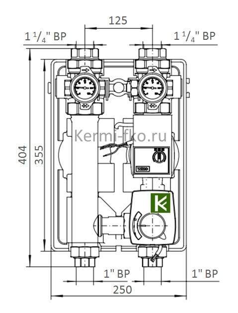 купить смесительный узел теплого пола Рехау смесительные насосные станции с ручным управлением Rehau PMG - 32 цены в москве
