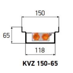 Внутрипольный конвектор Techno Power KVZ 150-65