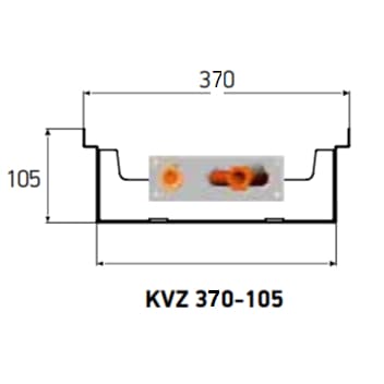 Внутрипольный конвектор Techno Power KVZ 370-105