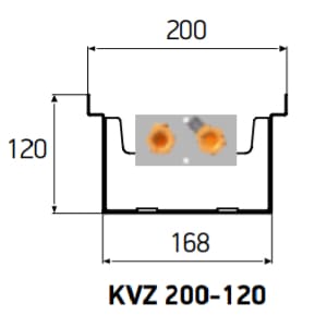 Внутрипольный конвектор Techno Usual KVZ 200-120