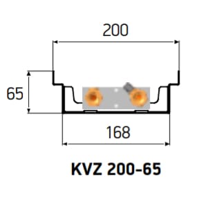 Внутрипольный конвектор Techno Usual KVZ 200-65