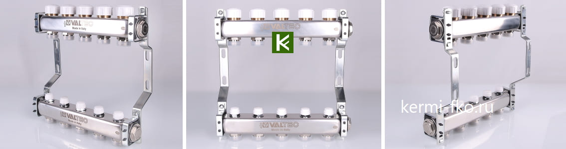 Коллекторы Valtec VTc.582.EMNX с клапанами