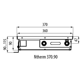 Внутрипольный конвектор Varmann Ntherm 370.90