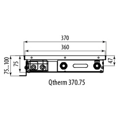 Внутрипольный конвектор Varmann Qtherm 370.75