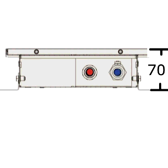Внутрипольный конвектор Vitron ВК.070 высота 70 мм (глубина 70 мм), конвекторы Витрон