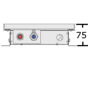 Внутрипольный конвектор Vitron ВК.075 высота 75 мм (глубина 75 мм), конвекторы Витрон