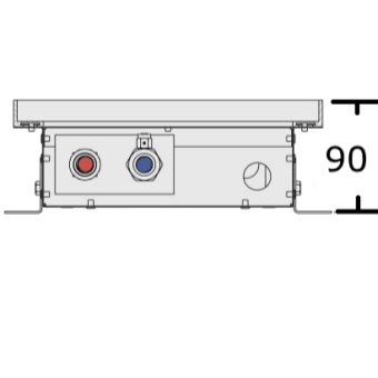 Внутрипольный конвектор Vitron ВК.090 высота 90 мм (глубина 90 мм), конвекторы Витрон