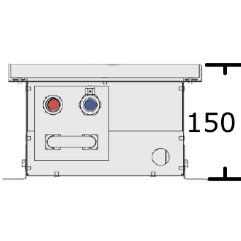 Внутрипольный конвектор Vitron ВК.150 высота 150 мм (глубина 150 мм), конвекторы Витрон