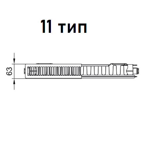 Радиаторы Kermi LINE-V (PLV) 11 605 мм (Керми)