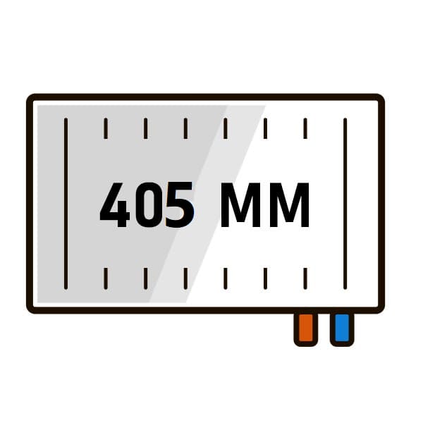 Радиаторы Kermi LINE-V высота 405 нижнее правое подключение