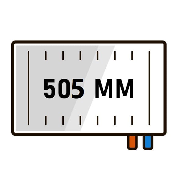 Радиаторы Kermi LINE-V высота 505 нижнее правое подключение