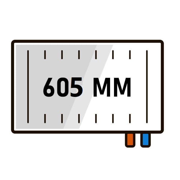 Радиаторы Kermi LINE-V высота 605 нижнее правое подключение