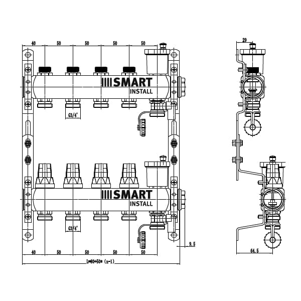 коллекторы с клапанами Smart Install