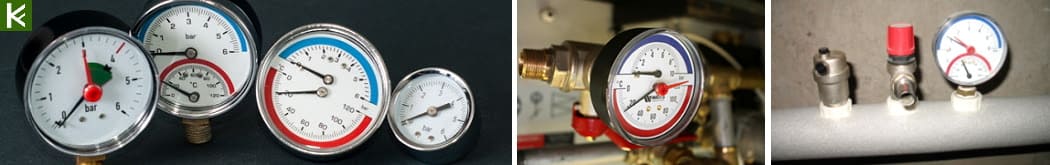 Термоманометры для отопления - кип (контрольно-измерительные приборы)
