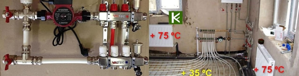 Насосно-смесительные узлы для теплого пола