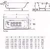 Roca Continental Ванна 140 х 70