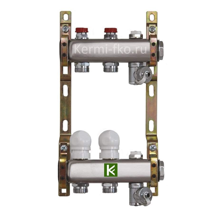 Коллектор Te-sa для радиаторов с вентилями 220A2-06-02D