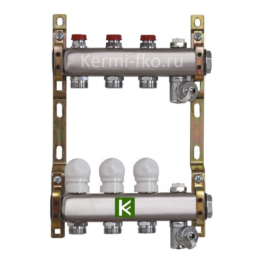 Коллектор Te-sa для радиаторов с вентилями 220A2-06-03D