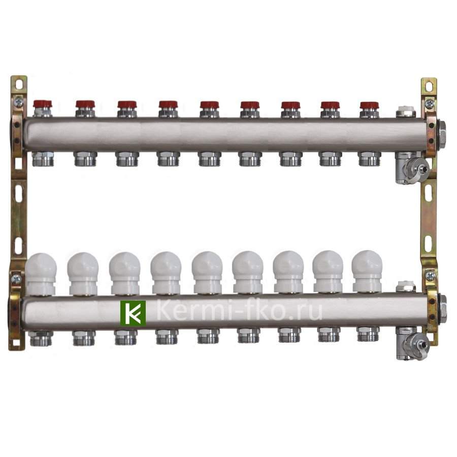 Коллектор Te-sa для радиаторов с вентилями 220A2-06-09D