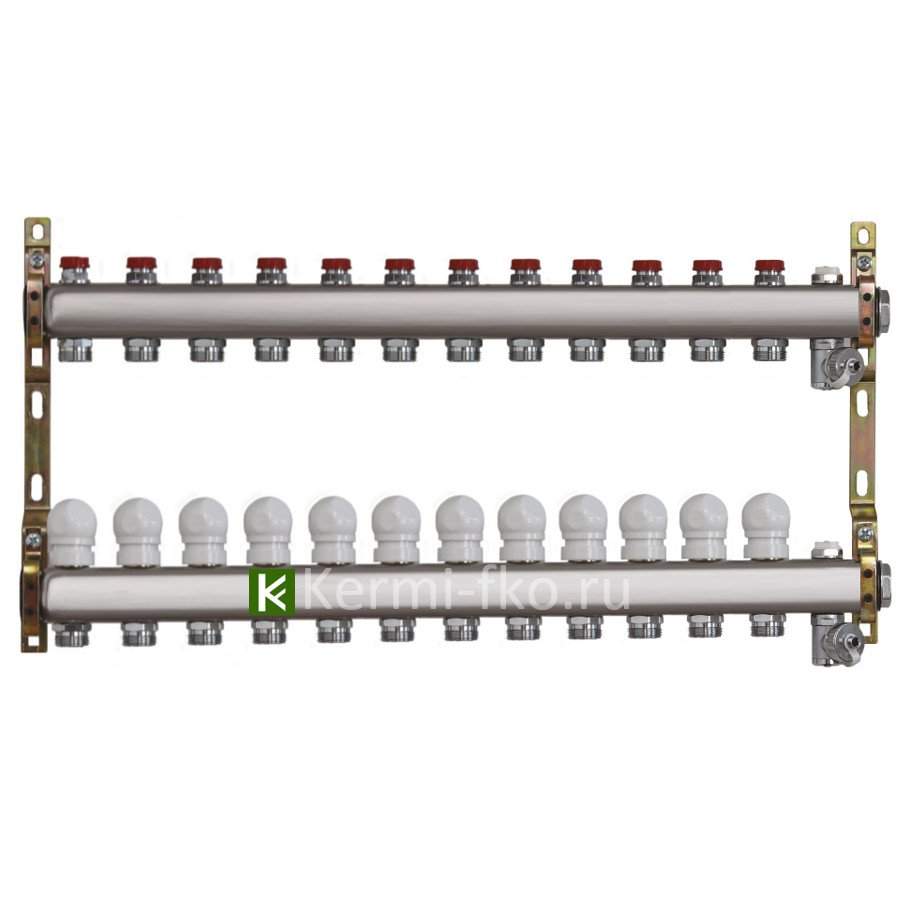 Коллектор Te-sa для радиаторов с вентилями 220A2-06-12D