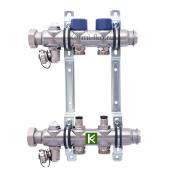 Коллектор с кранами 2 контура Hansa