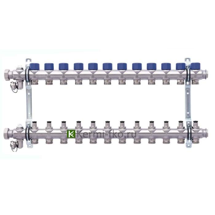 Коллектор с кранами для радиаторов 255312 Hansa