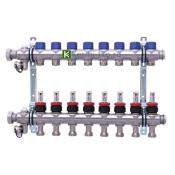 Коллектор 8 контуров с расходомерами Hansa