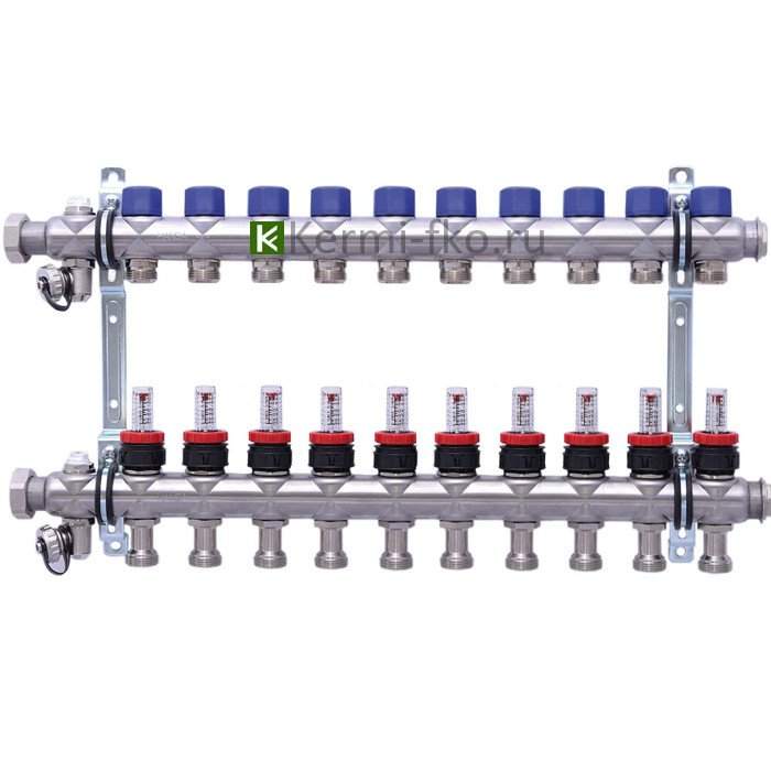 Коллектор для теплого пола с расходомерами Hansa 256310