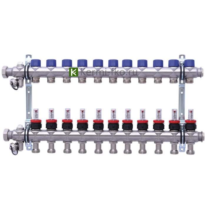 Коллектор для теплого пола с расходомерами Hansa 256311