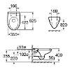Roca Victoria Унитаз подвесной комплект