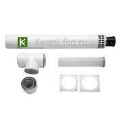 Труба коаксиальная BOSCH с защитой от ветра 600/3 7719002759