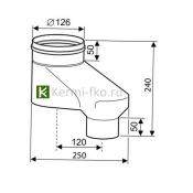 Адаптер Будерус дымоход котла Buderus 7736995098