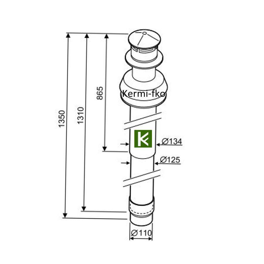 Будерус дымоход котла Buderus 7747380044