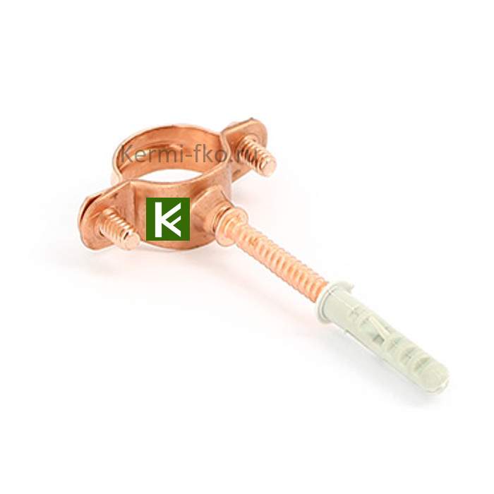 Хомут для медных труб 18 со шпилькой и дюбелем Uni-fitt 851R1800 Юнифит